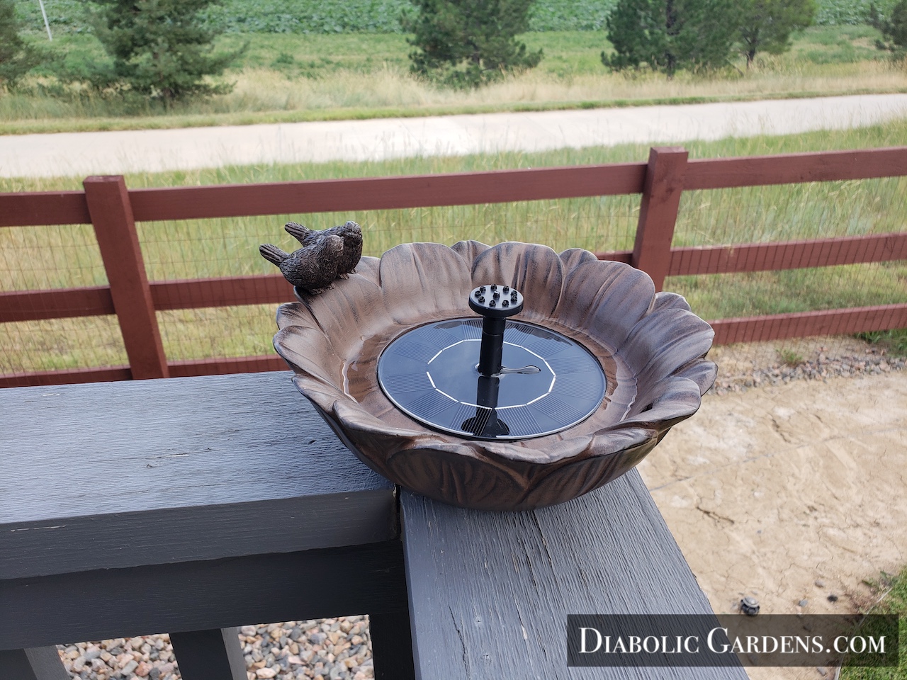 Birdbath fountain
